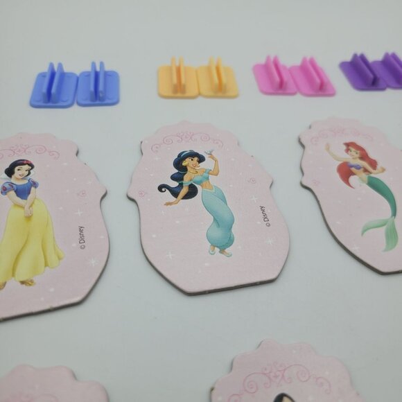 Disney Monopoly Junior Princess Replacement Pieces Tokens Cupcake Topper 8 Piece - Picture 5 of 7